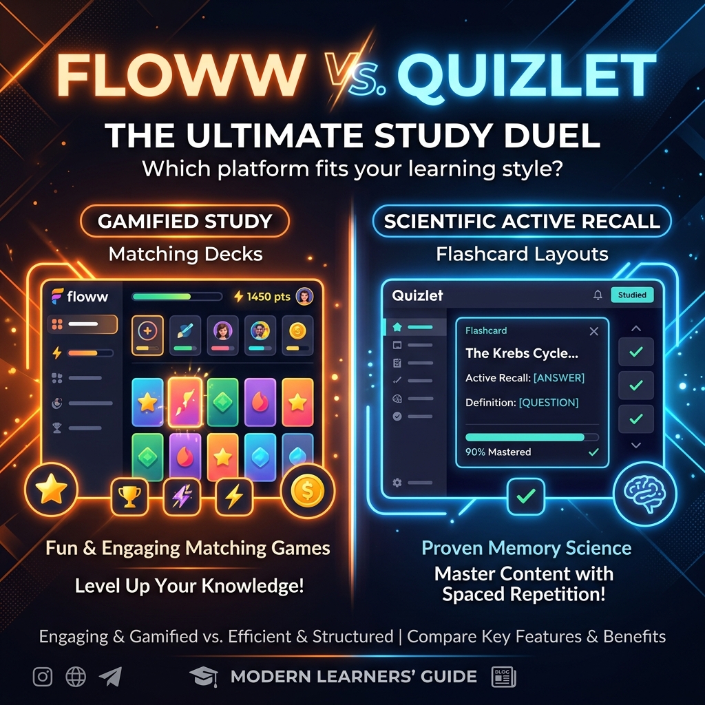 Floww vs Quizlet: Why Gamified Study is Not Enough for Medical Exams