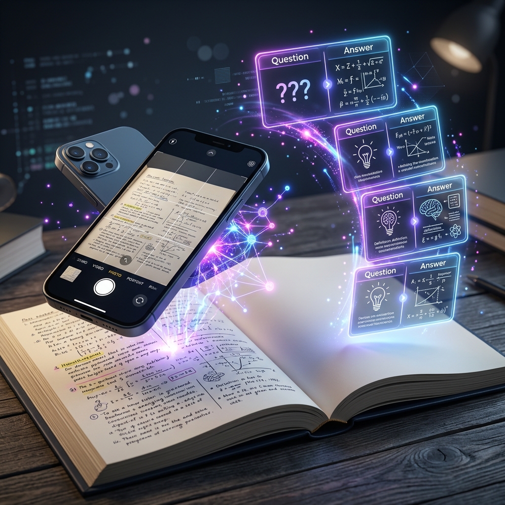 Photos to Flashcards: The AI Breakthrough for Unstructured BTR Notes & Textbook Pages